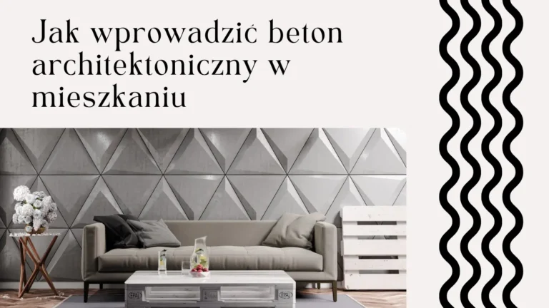 beton architektoniczny w mieszkaniu